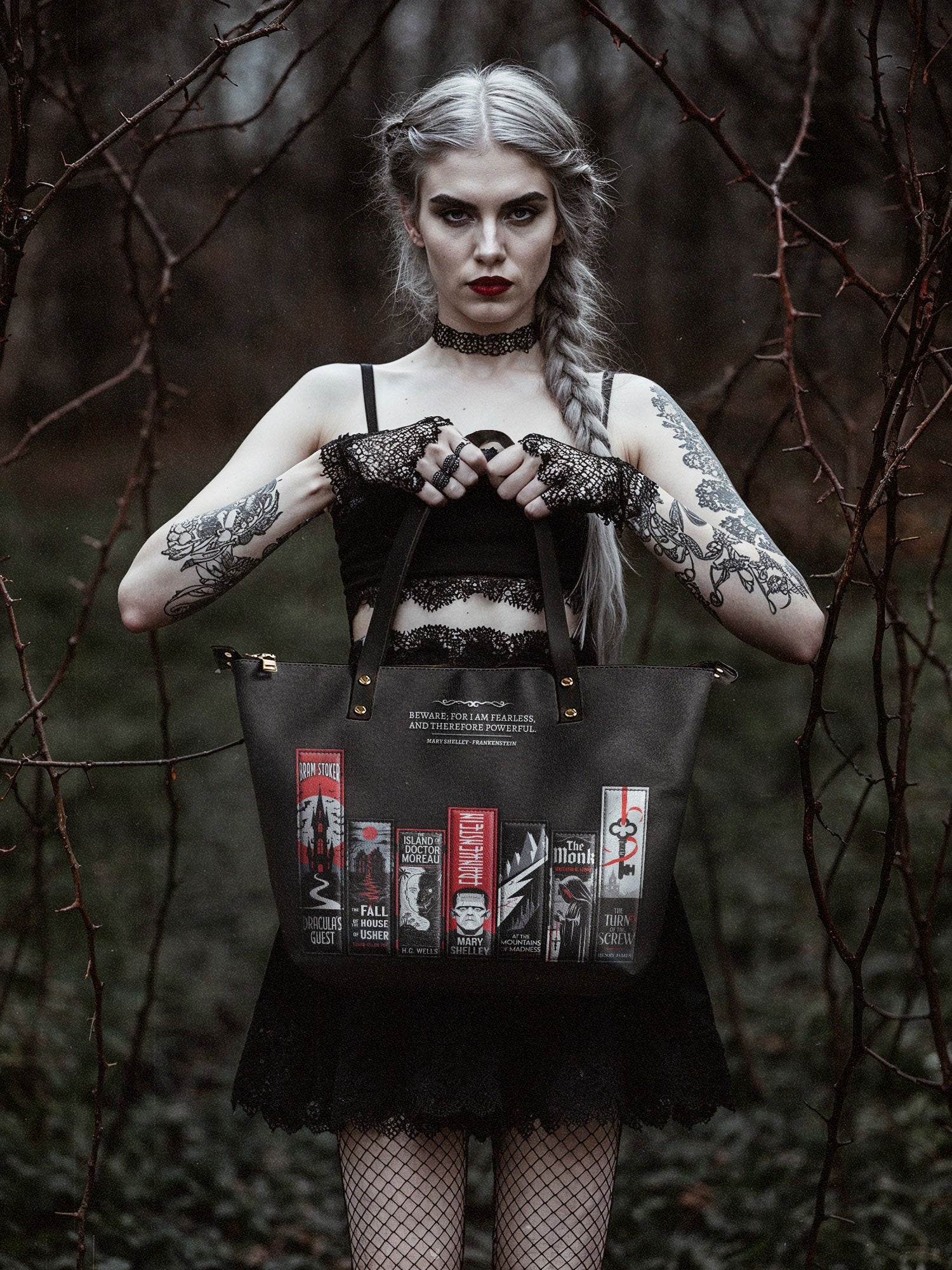 "The Fearless Collection" Leather Tote Bag