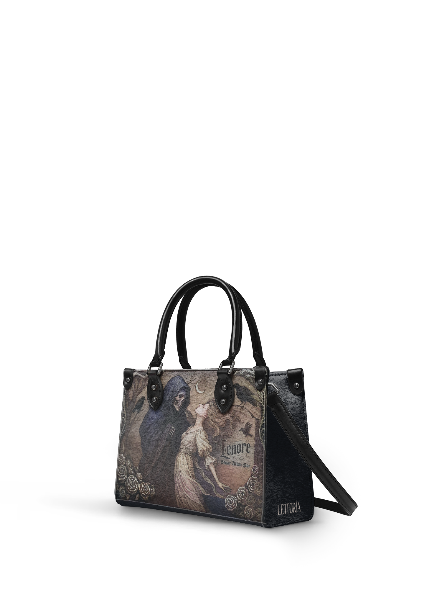 "Lenore" - Black Interior - Small Leather Handbag