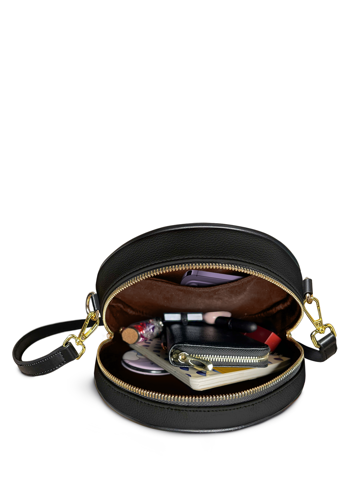 "The Black Cat" Circle Crossbody Bag