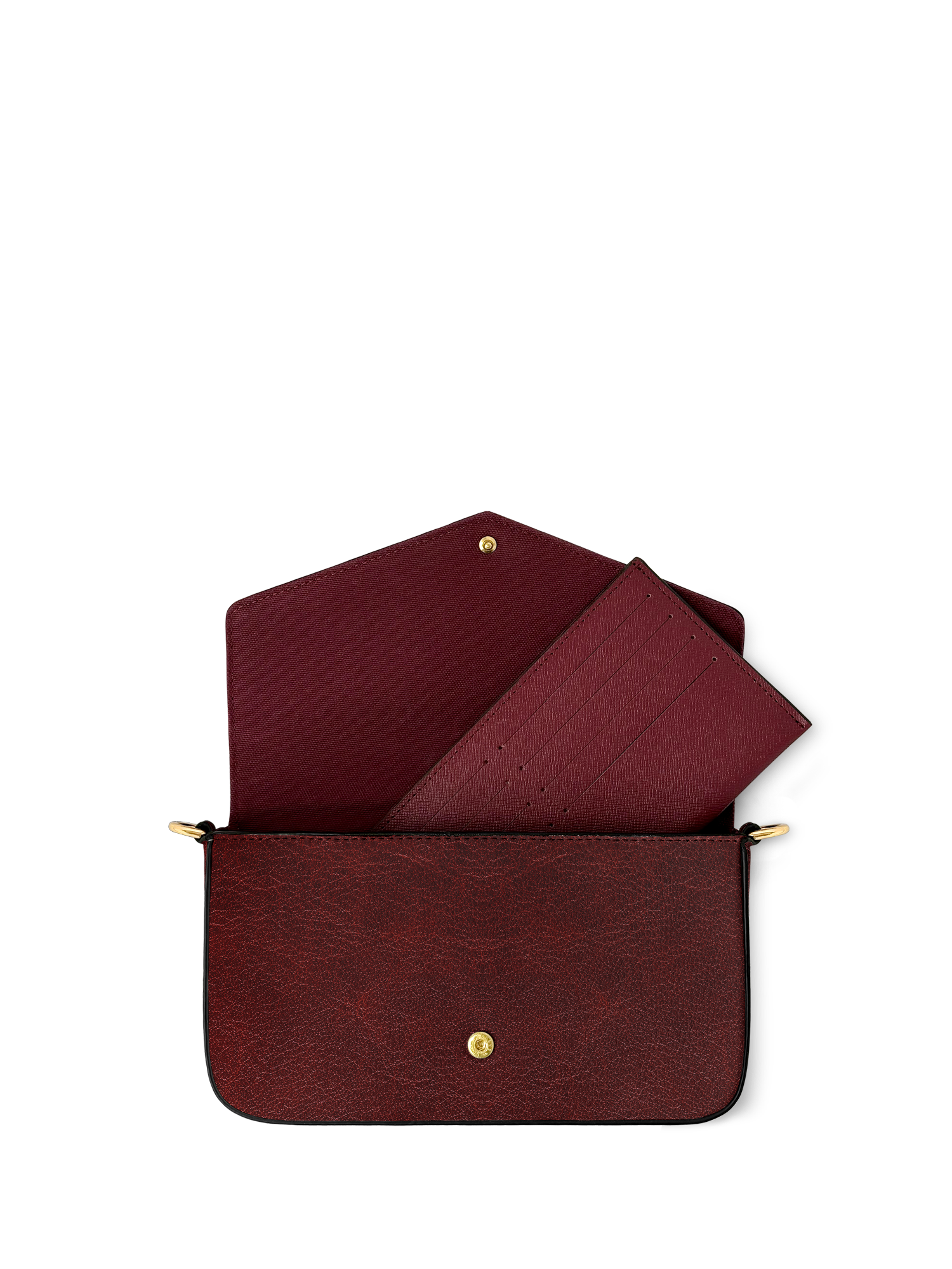 "The Crimson Codex" Envelope Chain Crossbody Bag