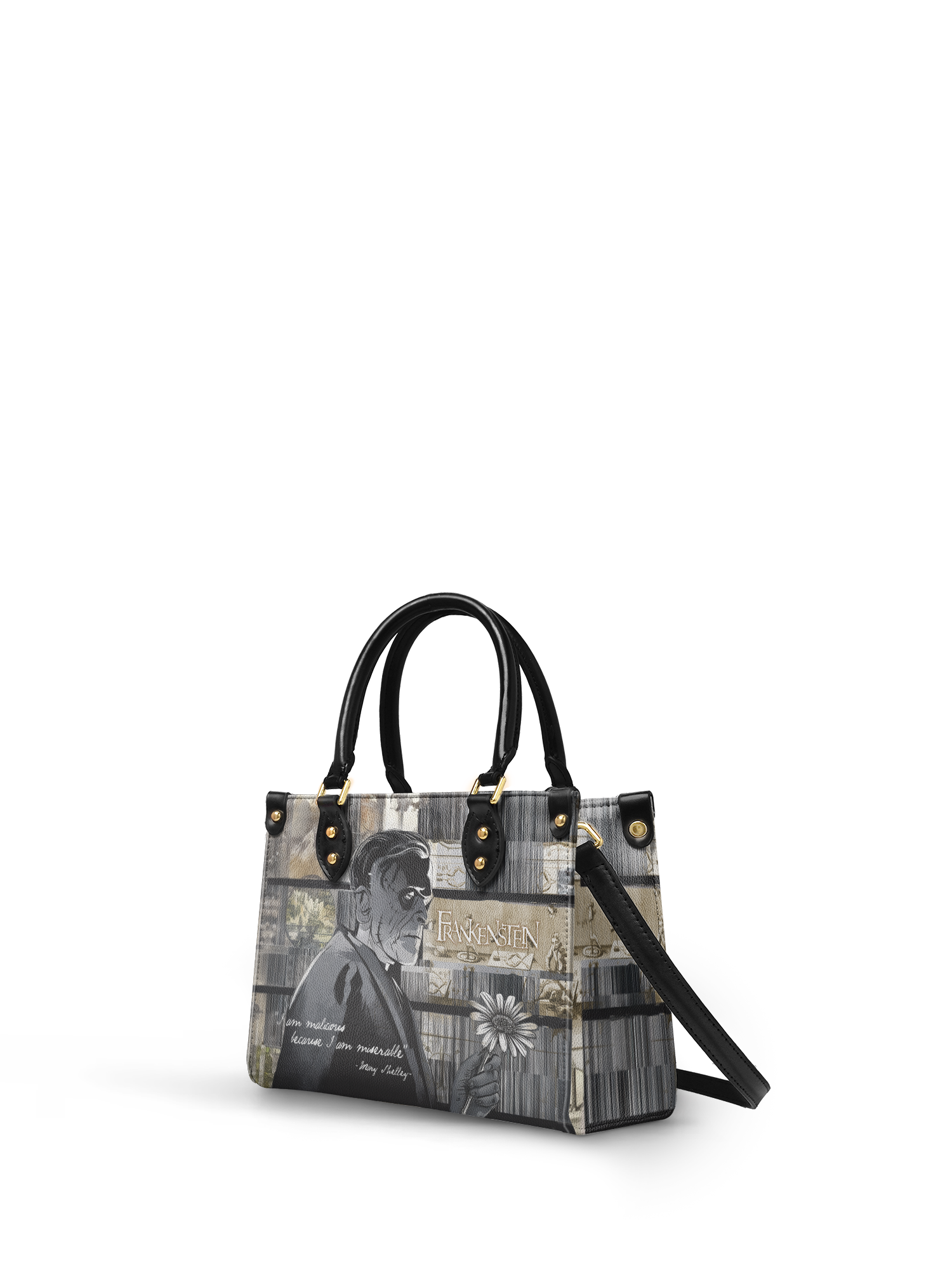 "Frankenstein" Ashes of Hope Small Leather Handbag