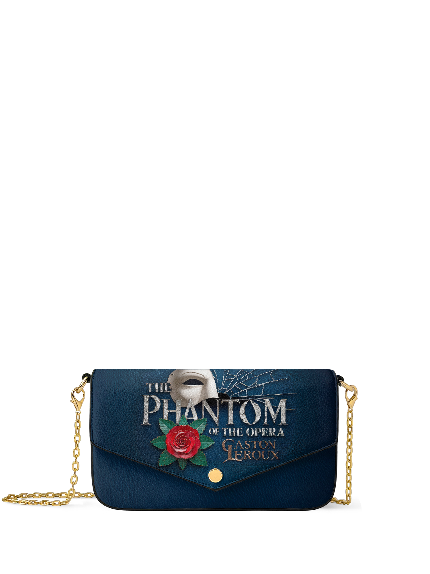 "The Phantom Of The Opera" Envelope Chain Crossbody Bag