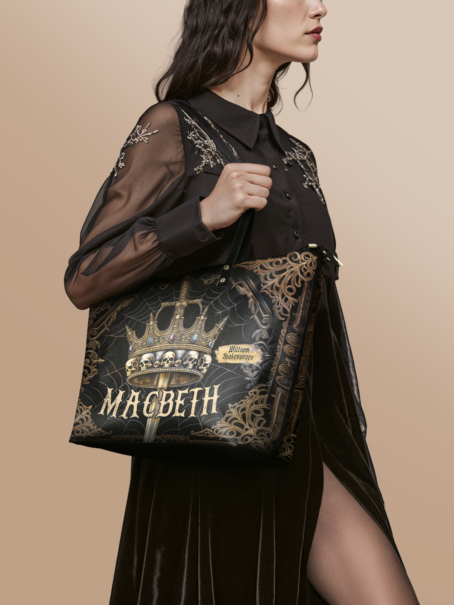 "Macbeth" Leather Tote Bag
