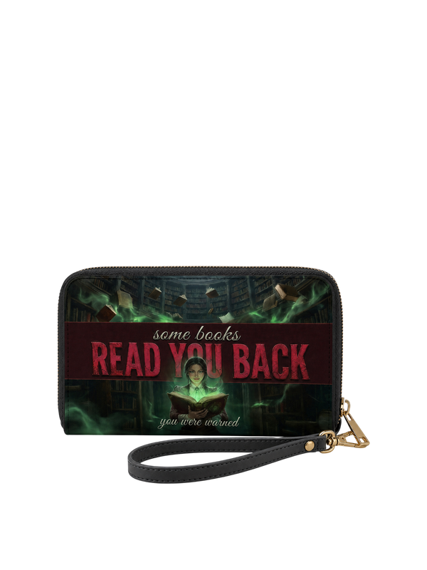 "Some Books Read You Back" Forbidden Library Long Wallet