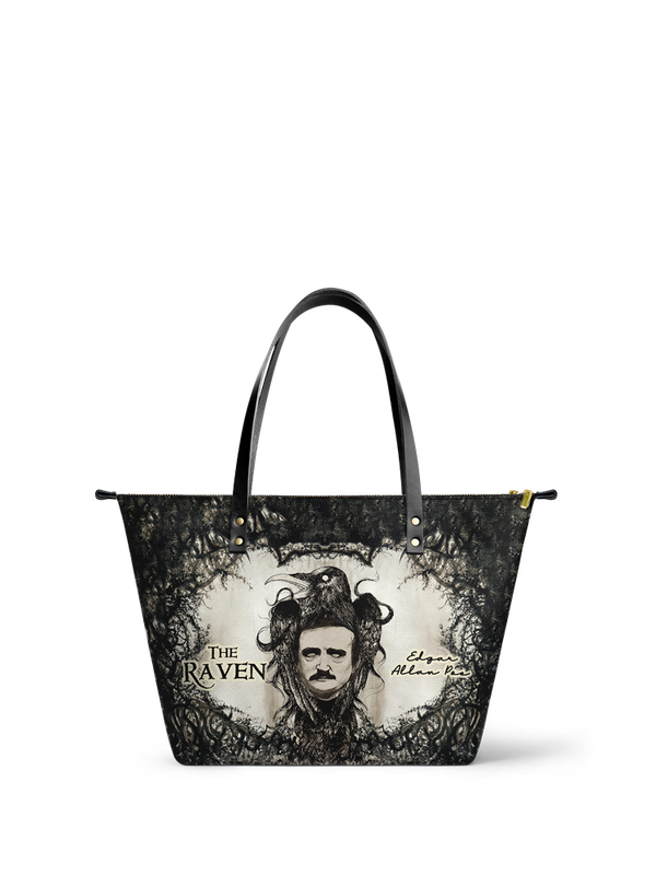 "The Raven" Leather Tote Bag